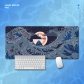 Eco-friendly Sea Waves Mouse Pad 4mm Thickness for Gaming Keyboard USB Anti-slip Rubber Base Desk Mat